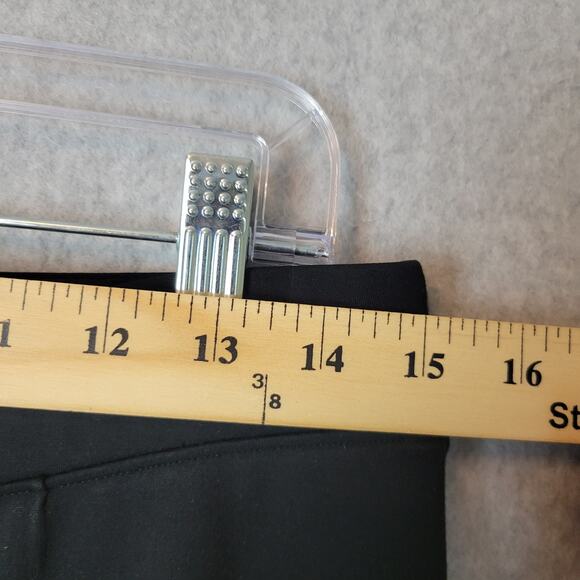 ELLE Black Mid Rise Bootcut Rayon Nylon Active Ponte Pants Women's 8 Stretch - Picture 9 of 11